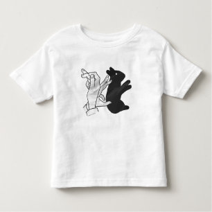 Handkaninchen Silhouette Kleinkind T-shirt