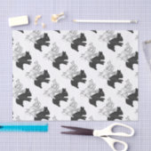 Handkaninchen Silhouette Seidenpapier (Handwerk)