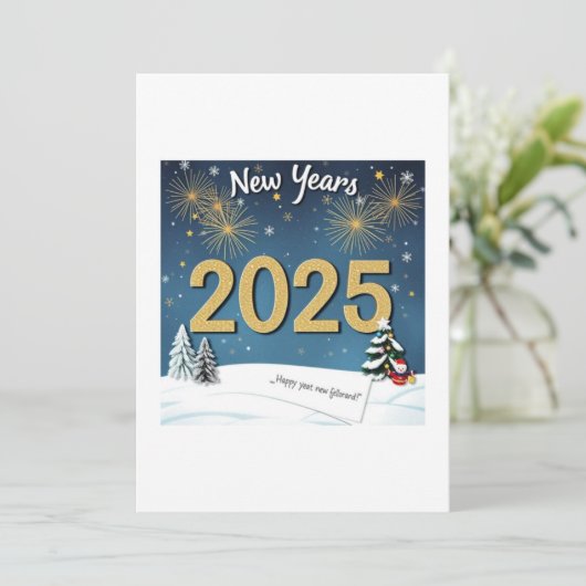 Handkarten 2025 feiertagskarte (Stehend Vorderseite)