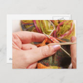 Handknittern Postkarte (Vorne/Hinten)