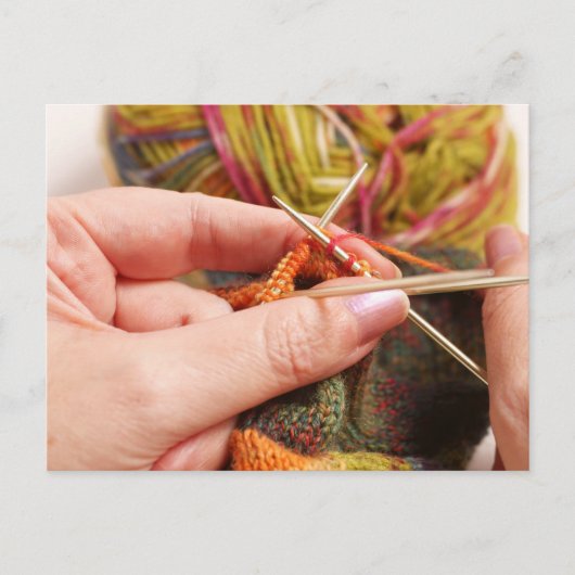 Handknittern Postkarte (Vorderseite)