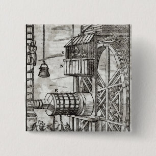 Handkurbel für das Erhalten des Wassers von einem Button