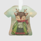 Handlackierte Hirschkids Ornament (Vorderseite)