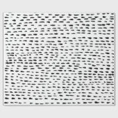 handlackiertes Papier mit Inkylpunkten und Bindest Geschenkpapier (Flach)