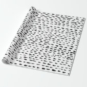 handlackiertes Papier mit Inkylpunkten und Bindest Geschenkpapier (Ungerollt)