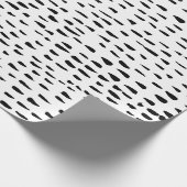 handlackiertes Papier mit Inkylpunkten und Bindest Geschenkpapier (Ecke)