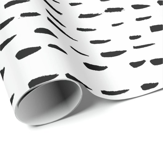 handlackiertes Papier mit Inkylpunkten und Bindest Geschenkpapier (Rolleneckpunkt)