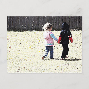 Handlaufen Postkarte
