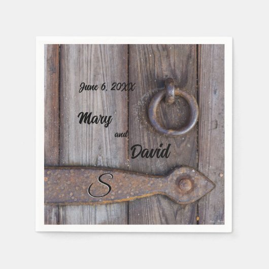 Handle für Hochzeitspapier Napkins Serviette (Vorderseite)