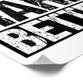 Handle Hard Better Motivational Sitivity Message Poster (Ecke)