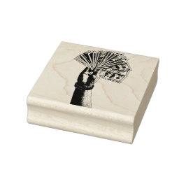 Handle Holding 100 Dollar Scheine Geld Kunst Gummistempel