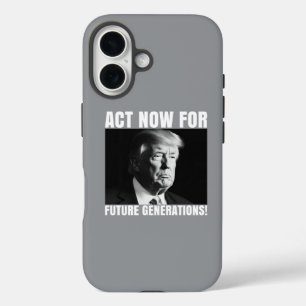 Handle jetzt für zukünftige Generationen - Klimabe iPhone 16 Hülle