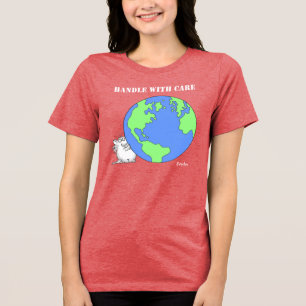 HANDLE MIT CARE Boynton Cat Tri-Blend Shirt