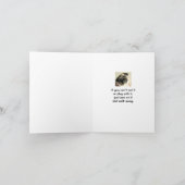 Handle Stress wie eine lustige Hundekarte Karte (Innenseite)