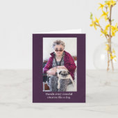 Handle Stress wie eine lustige Hundekarte Karte (Gelbe Blume)