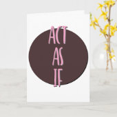 Handle wie Erholung Slogan Jubiläum Karte (Gelbe Blume)