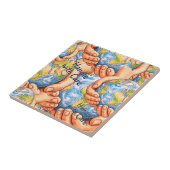 Handle with Care Earth Day Decorative Ceramic tile Fliese (Seite)