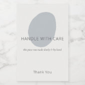 Handle With Care Slate Artisan 2x3 Custom Label Weinetikett (Einzelnes Label)