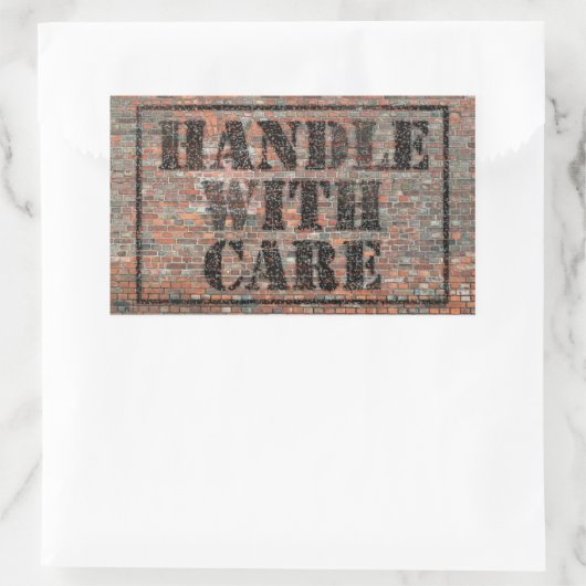 Handle With Care Sticker (Tasche)