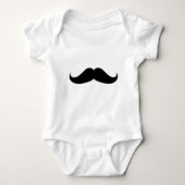Handlebar Mustache Baby Strampler (Vorderseite)