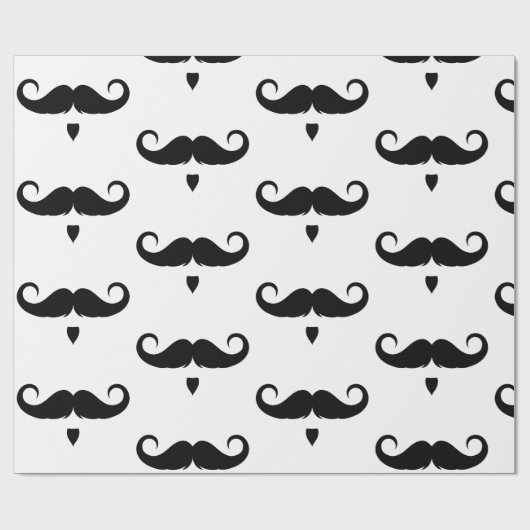 Handlebar Mustache Geschenkpapier (Flach)