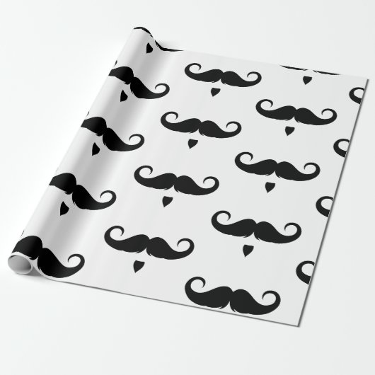 Handlebar Mustache Geschenkpapier (Ungerollt)