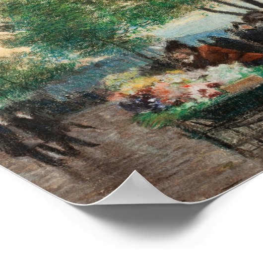 Händler auf der Seine | Victor Gabriel Gilbert Poster (Ecke)