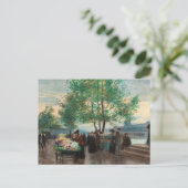 Händler auf der Seine | Victor Gabriel Gilbert Postkarte (Stehend Vorderseite)