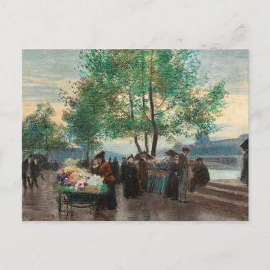 Händler auf der Seine | Victor Gabriel Gilbert Postkarte (Vorderseite)
