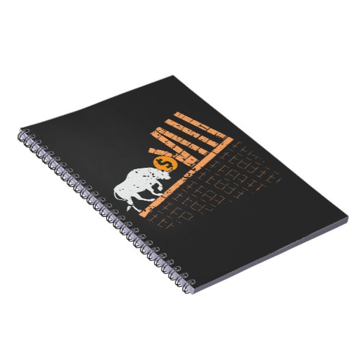 Händler Crypto Asset Trader Bull Trend Art Notizblock (Rechte Seite)