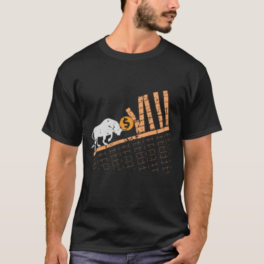 Händler Crypto Asset Trader Bull Trend Art T-Shirt (Vorderseite)