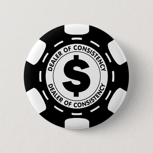 Händler des Übereinstimmungs-Poker-Chips Button (Vorderseite)