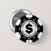 Händler des Übereinstimmungs-Poker-Chips Button (Vorne & Hinten)