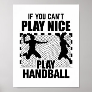 Handler  Handball Player Trainer Geschenke Poster