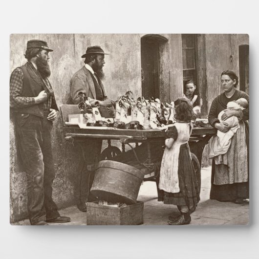Händler in Extravaganten Waren, 1876-77 (Holzburyt Fotoplatte (Vorderseite)