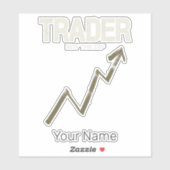 Händler kaufen den Dip Day Trader und Kryptowährun Aufkleber (Blatt)