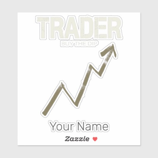 Händler kaufen den Dip Day Trader und Kryptowährun Aufkleber (Blatt)