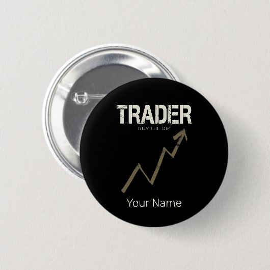 Händler kaufen den Dip Day Trader und Kryptowährun Button (Vorne & Hinten)