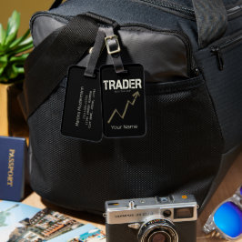 Händler kaufen den Dip Day Trader und Kryptowährun Gepäckanhänger