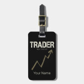 Händler kaufen den Dip Day Trader und Kryptowährun Gepäckanhänger (Vorderseite vertikal)