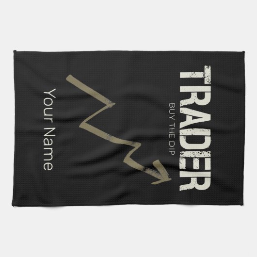 Händler kaufen den Dip Day Trader und Kryptowährun Geschirrtuch (Horizontal)