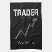 Händler kaufen den Dip Day Trader und Kryptowährun Geschirrtuch (Vertikal)