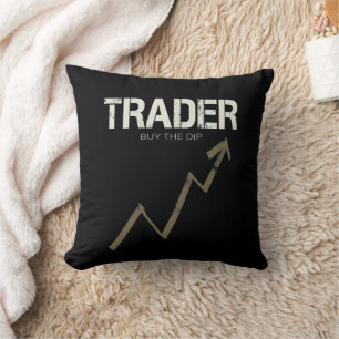 Händler kaufen den Dip Day Trader und Kryptowährun Kissen