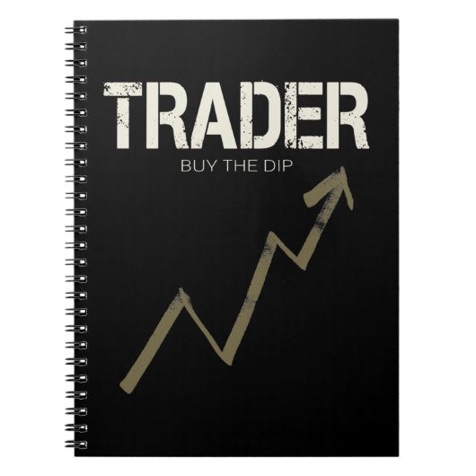 Händler kaufen den Dip Day Trader und Kryptowährun Notizblock (Vorderseite)