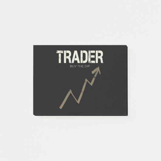 Händler kaufen den Dip Day Trader und Kryptowährun Post-it Klebezettel (Vorderseite)