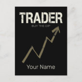Händler kaufen den Dip Day Trader und Kryptowährun Postkarte (Vorderseite)