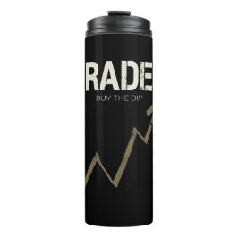 Händler kaufen den Dip Day Trader und Kryptowährun Thermosbecher