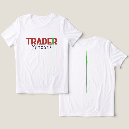 Händler-Mentalität – Disziplinorientierter Handel Tri-Blend Shirt (Design Vorderseite & Rückseite)