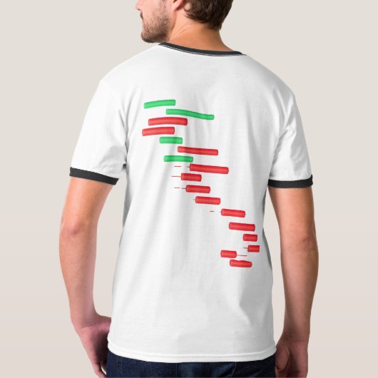 Händler Mindset | Candlestick Chart-T - Shirt (Schwarz voll)