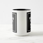 Händlerangebot Schwarz-weiße Bezeichnung Kaffee Ta Tasse (Zentrum)